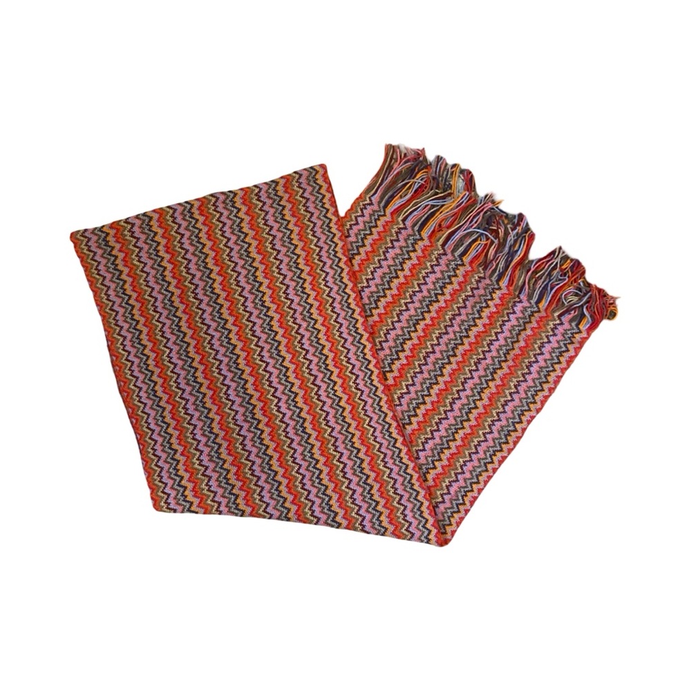 Missoni | Vintage Y2K era Signature Zigzag Scarf
